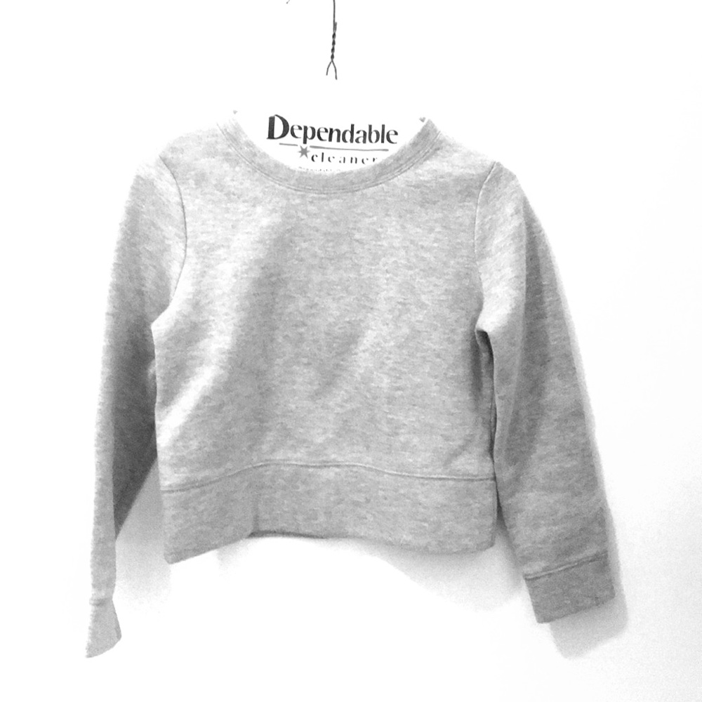 Jcrew croppee sweatshirt EUC